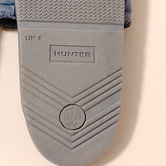 HUNTER Women's Original Adjustable Lightweight Slider BLUE Size 10 UK 8 EU 41 - Picture 10 of 10